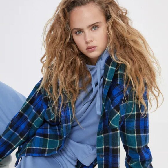 NWT Zara Oversized Plaid Overshirt Shacket Size XS - Picture 4 of 16